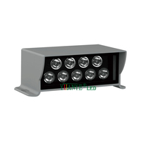 Applique murale extérieure étanche Unique Yuanyeled à tête unique avec contrôle DMX/WiFi, en aluminium, RGBW 3W-18W