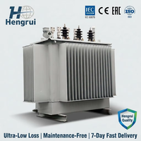 Transformateur de puissance pour l'exploitation minière 400V 630kVA, unité de panneau d'application pour énergie éolienne avec borne de tétière de surtension et réservoir d'huile