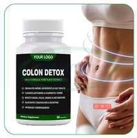 Capsule de nettoyage de désintoxication du côlon Ausreson OEM gestion naturelle du poids supplément vitaminique végétalien capsules de désintoxication du côlon