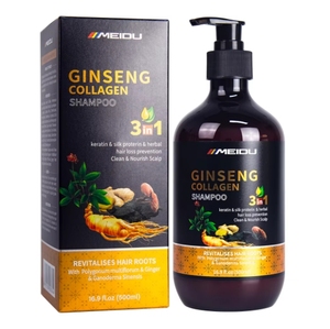 Guangzhou Cosmetics Factory Wholesale Herbal 500ml Ginseng Hair <b>Shampoo</b> - Product Image 1