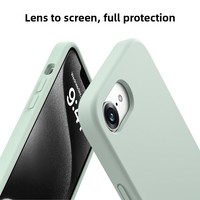 Pour Apple Advanced Sense Simple étui en silicone liquide pour iPhone 16E 7 Plus XS-étui de protection résistant à l'usure pour téléphone portable