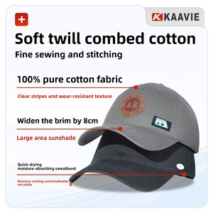 Gorra de Béisbol Transpirable de Color Sólido, Bordada, 100% Algodón, 6 Paneles, Ajustable, con Logotipo Personalizado, Éxito de Ventas de Primavera/Verano para Exteriores <span class=keywords><strong>Zz</strong></span> - Product Image 2