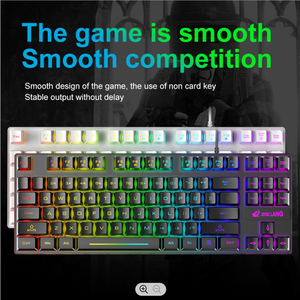 Teclado Mecánico para Juegos <span class=keywords><strong>Free</strong></span> <span class=keywords><strong>Wolf</strong></span> K16, el Más Vendido, con 87 Teclas, Retroiluminación RGB y Anti-Ghosting de 3 Teclas - Product Image 3