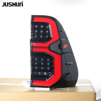 Luz Trasera LED JUSHUN para Toyota Hilux 2015-2023 Revo, Luz Trasera de Alto Brillo, Luz de Freno, Venta al por Mayor de Fábrica