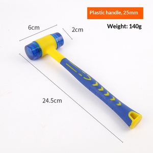 ค้อนตีหลังคาด้ามไฟเบอร์กลาสแบบปลอดภัย ค้อนยาง 5 ออนซ์ ค้อนตีเหล็ก - Product Image 5