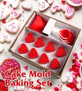 Großhandel Silikon Kuchen form Herzförmige Muffin Cupcake Backformen Küche Kochen Back geschirr Maker DIY Kuchen Dekorations werkzeuge