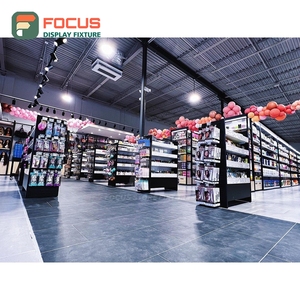 ชั้นวางวิกผมขนาดใหญ่แบบตั้งพื้นหลายชั้น ชั้นวางโชว์สินค้าร้านทำผม - Product Image 3