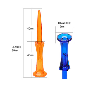 Tees de Golf de 83 mm, Plástico Resistente, Baja Resistencia, para Práctica de Golf - Product Image 2