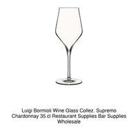 Collection de gobelets. Supremo Chardonnay 35 cl Luigi Bormioli H 22,1 cm Ø 8,1 cm