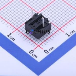 GT-TC164B-H055-L10 Tactile Switch Through hole Component (THT) Switch Single Pole Single Throw Round Button 70gf Through Hole - Product Image 2