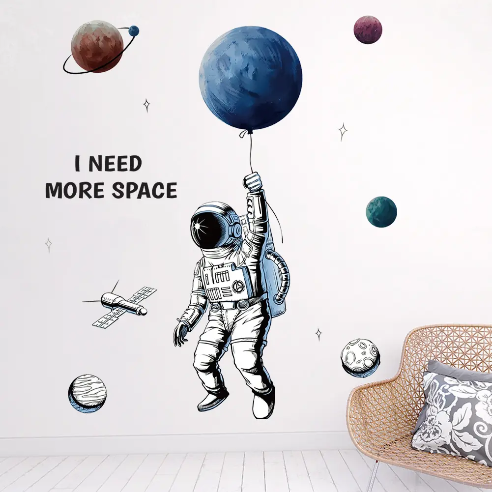 Spaceman DIY Wall Sticker Living Room Decor Wallpaper Home Decoration PVC Removable Sticker