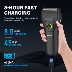 เครื่องโกนหนวดไร้สาย Sonifer SF-9679 ใช้งานได้ 45 นาที ใบมีดบางเฉียบ ชาร์จผ่าน USB 5V เครื่องเล็มเคราข้าง 2 วัตต์ สำหรับผู้ชาย - Product Image 2