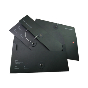 印刷クラフトアートペーパーアイレット封筒ファイル用ペーパーパッキング封筒独自のロゴ付きセルフシルバー閉鎖文字列 - Product Image 3