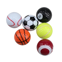 Ballon de pratique de mini-golf personnalisé à motif sportif, diamètre 42,67 mm, pour extérieur