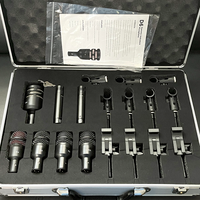DP72 Kit de microphone à tambour 7 pièces Ensemble de microphone à tambour professionnel pour instrument de musique dynamique avec support pour scène