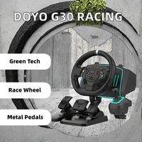 Nouvelle volant de course DOYO G30 éco-responsable avec pédales et levier de vitesses, et haut-parleur, pour PC et mobile