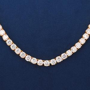 5mm Iced Out Hip Hop Tennis <b>Chain</b> Necklace 925 <b>Sterling</b> <b>Silver</b> Luxury Sparkly VVS Diamond Wedding Gift Jewelry <b>for</b> Men and <b>Women</b> - Product Image 3