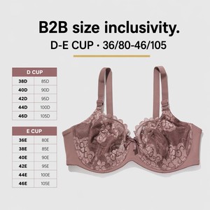 <span class=keywords><strong>Sujetador</strong></span> de Cobertura Total para Mujer, Talla Grande, Copa Grande, <span class=keywords><strong>Push</strong></span>-<span class=keywords><strong>Up</strong></span>, Ultrafino, Moldeado, Transpirable, 46E, Venta al Por Mayor - Product Image 3