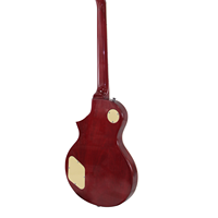 Guitare Électronique de Style LP avec Corps en Acajou Doré, Finition Flamme, MOQ 1 Ensemble