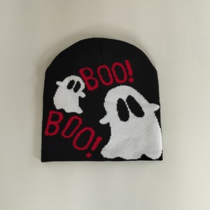 Gorros de Punto Acrílicos con Diseño Gráfico de Doble Cara, Gorros Y2K, Accesorios de Invierno, Gorro Cálido para Hombre y Mujer - Product Image 6