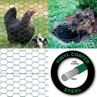 Kit de bricolage en treillis hexagonal en PVC vert sur mesure pour clôture de jardin, cage à volailles, artisanat