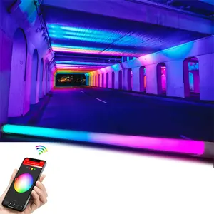 RVB intelligent WIFI APP contrôle trois anti-lumière télécommande dimmable coloré led linéaire triproof lampe 12V 20W tube de lumière ambiante