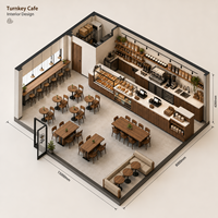 Solución de Diseño Interior Ecológica y Duradera para Cafeterías, Equipamiento Personalizado para Proyectos Globales