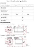 Encoder Magnetik Absolut 17-bit 400W 3000rpm Motor Servo AC dan Komunikasi Pulsa Penggerak Servo Fase Tunggal 220V