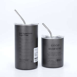 304 Stainless Steel Double-walled Vacuum Insulated <b>Coffee</b> Cup with Straw Leak-Proof & Large Capacity - Product Image 4