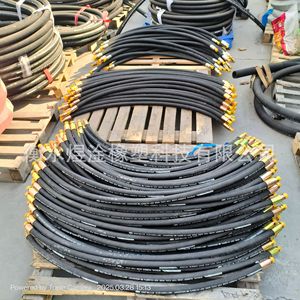 Hydraulic Rubber <b>Hose</b> Assemblies For Mining And Oil <b>Gas</b> Transportation High Pressure Rubber <b>Hoses</b> Full Range Specifications - Product Image 1