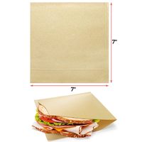 Emballage de charcuterie brun kraft de qualité alimentaire de forme triangulaire résistant à la graisse sacs à sandwich en papier à double ouverture pour snacks et bretzels