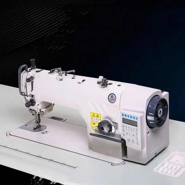 Fully Assembled High-Speed Lockstitch Industrial Sewing Machine for Garments for Clothing Cloth Manual Feed Mechanism Gear Motor