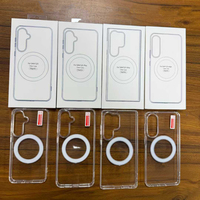 Coque magnétique transparente pour Samsung A16 A26 A36 A56 S25 Edge Plus Ultra Clear Funda