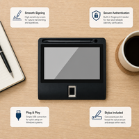 Tableta de Firma Electrónica con Pantalla LCD TFT a Color de 7 Pulgadas y Lápiz Inalámbrico para Escritorio/Laptop, Automatización de Flujo de Trabajo de Oficina sin Papel, en Stock