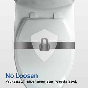 ANGEL Ensemble de couvercle de siège de toilette allongé en plastique PP moderne américain pour adultes, à dégagement rapide, fermeture douce, garantie 1 an pour la salle de bain - Product Image 5