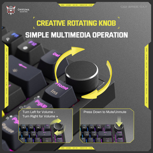 Teclado Mecánico para Juegos ONIKUMA <span class=keywords><strong>G52</strong></span> al por Mayor, Iluminación RGB, Interruptor Marrón, 82 Teclas, Cableado - Product Image 5