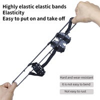 Crampons d'extérieur à 24 dents en TPR, couvre-chaussures antidérapants pour l'alpinisme, la pêche, la neige, la boue, la glace, adhérence automne/hiver