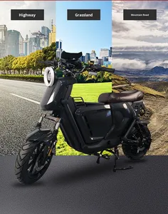 Moto électrique haute puissance 1500W, style Xiaoniu, cyclomoteur rapide 60 km/h, scooter de trajet personnalisable en plusieurs couleurs - Product Image 6