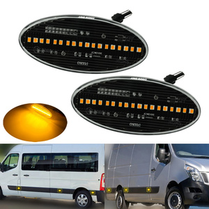 Luz Indicadora de Señal de Giro Lateral 261B08826R 261B00001R 93197564 4419475 2618000Q0A para Vauxhall <span class=keywords><strong>Opel</strong></span> <span class=keywords><strong>Movano</strong></span> MK2 <span class=keywords><strong>X62</strong></span> 2010+ - Product Image 2