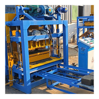 Dernière machine à fabriquer des briques de pavage en béton creux automatique QT4-25 rentable, machine à blocs pour usine de fabrication