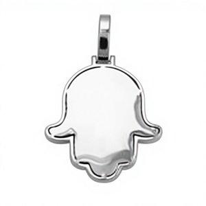 Pendentif Hamsa Hand Allah en Moissanite VVS, Bijoux Islamiques de Luxe Sertis de Pierres - Product Image 2