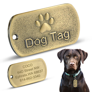 Stainless Steel Bone Shape Gold <strong>Pet</strong> Tags Custom Engrave <strong>Blank</strong> <strong>Pet</strong> Id Tag - Product Image 4