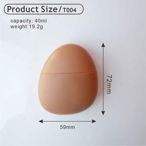 مستحضرات تجميل 40 أنبوب كريم BB أنبوب على شكل بيضة أنبوب واقي من الشمس مع غطاء ملولب زجاجة واقية من الشمس مناسبة للسفر كريم اليد - Product Image 2