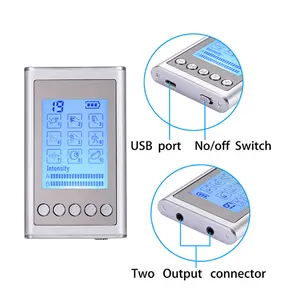 미니 자극 근육 듀얼 채널 전자 펄스 EMS 수십 단위 물리 치료 마사지