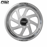 Jantes de camion forgées 22x12 22x14 24x12 24x14 26x16 30x16 forgées 8x170 8x180 8x6.5 6x5.5 polies pour Ford F-250 F-350 GMC