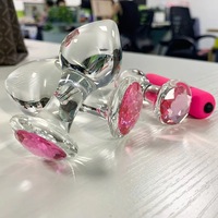 Nouveaux bijoux Plug Anal verre gode cul diamant Prostate vibrateur pour hommes femmes jouets sexuels Mini vibrateur cristal godemichet Anal