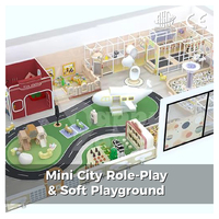 Aire de jeux intérieure personnalisée sur le thème de la ville, certifiée CE, Happy Zone, jeu de rôle, caserne de pompiers, ville routière, centre de jeux pour enfants