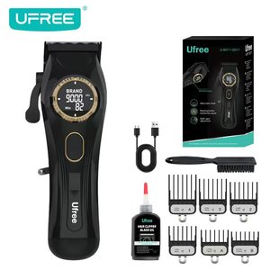เครื่องตัดผมไฟฟ้า UFREE ดีไซน์ใหม่ ระดับมืออาชีพ แบบไร้สาย ชาร์จไฟได้ผ่าน USB สำหรับใช้ในโรงแรม กันน้ำระดับ IPX7 ควบคุมผ่าน<span class=keywords><strong>แอ</strong></span><span class=keywords><strong>ป</strong></span>พลิเคชัน - Product Image 1
