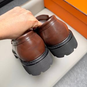 Waterproof Odor-Resistant Evergreen Office Professional Formal Oxford <b>Shoes</b> Handcrafted Genuine <b>Leather</b> Upper Hook Loop Closure - Product Image 4