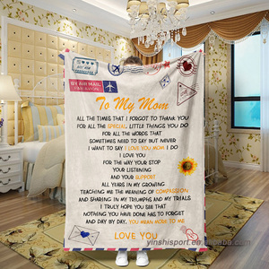 <span class=keywords><strong>Amor</strong></span> y familia tema mensaje patrón franela manta verano <span class=keywords><strong>aire</strong></span> acondicionado Manta - Product Image 4
